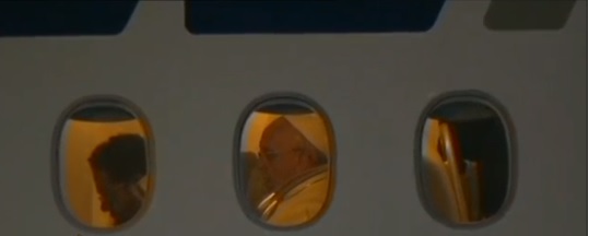 papa francisco avion regreso tierra santa